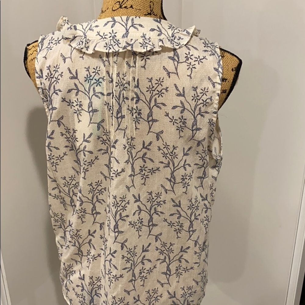 Alice Blue Ruffle Top Size M - Picture 6 of 9